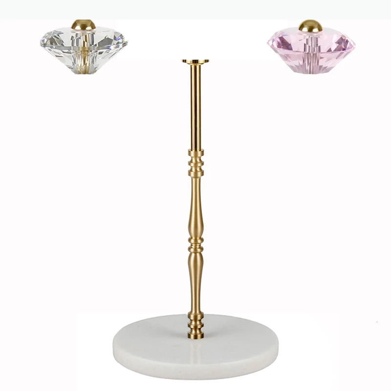 support papier toilette moderne rose doré blanc rayures horizontales élégant adhésif