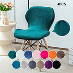 housse chaise moderne velours polyester anti poussière verte blanche fauteuil mariage