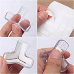 protections bord table transparentes silicone adhésives sécurité bébé moderne 12pcs