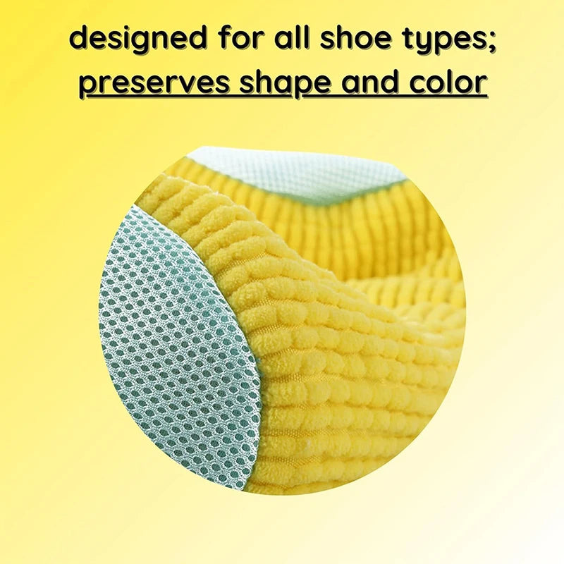 sac lavage chaussures réutilisable polyester doux jaune bleu corduroy mesh utilitaire machine laver baskets