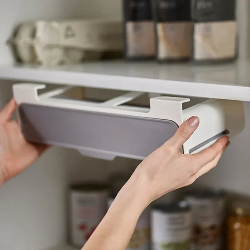rangement épices adhésif mur blanc gris moderne bouteilles rack