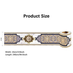 ruban decoratif adhesif blanc motif geometrique 10cm 240cm classique decoration murale impermehable