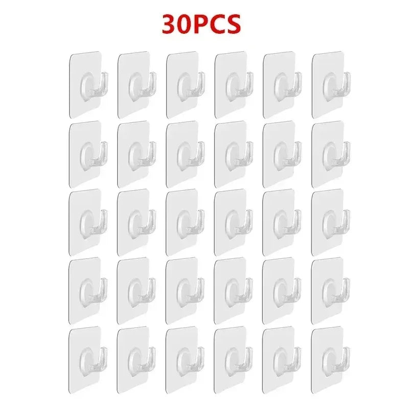 porte sacs adhésifs porte objets transparents utilisation multiple support charge lourde cuisine salle bain