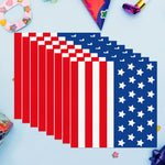 serviettes jetables américaines indépendance rouge blanc bleu drapeau étoiles rayures festives 20pcs