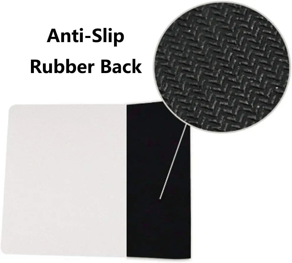 tapis d'entrée imperméable antidérapant marron clair motif camper arbres étoiles personnalisé résistant rides