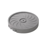 support plante roulant blanc gris noir rayures concentriques moderne