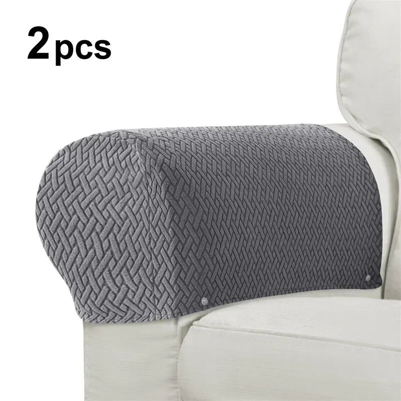 protège accoudoirs canapé gris marron beige bleu marine tissu jacquard moderne pièces