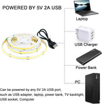 ruban led flexible blanc adhésif usb moderne encoche coupable interrupteur télévision déco chambre