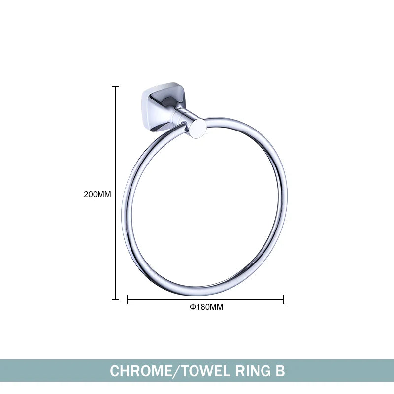 ensemble accessoires salle bain chrome porte serviette savon dentifrice gobelet mural métal