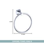 ensemble accessoires salle bain chrome porte serviette savon dentifrice gobelet mural métal