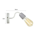 lampe murale industrielle rétro LED blanc marron vert bleu rouge gris