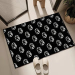tapis oriental rayé astronautes noir blanc moderne antidérapant polyester adultes chambre salon