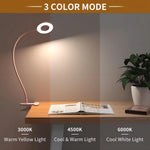lampe led rose pâle flexible portable clip usb charge moderne
