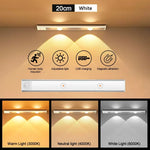 éclairage led blanc moderne rechargeable clips capteur mouvement stepless dimming 20cm 30cm 40cm 50cm