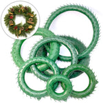décoration noël couronne verte moderne branches baies rouges cônes pin taille 15 20 25
