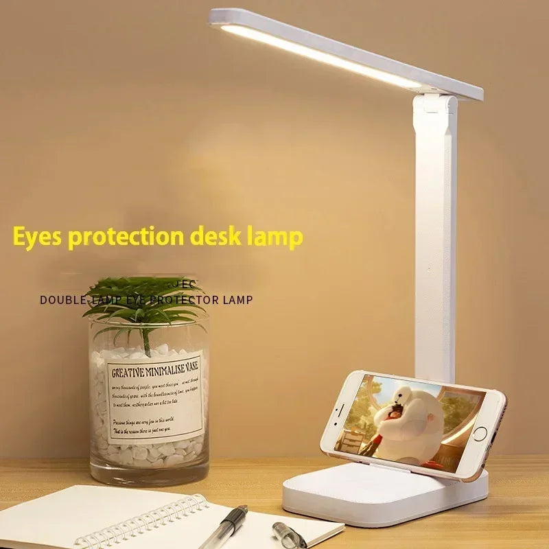 lampe led rechargeable blanc moderne interrupteur tactile charge usb chambre étudiante lecture