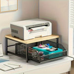rangements cuisine meuble blanc bois tiroir panier métal grille étagère robuste multifonctionnelle