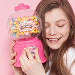 distributeur bonbons transparent classique rose jaune vert bleu noir blanc vintage