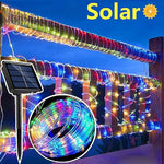 éclairage solaire extérieur guirlande led multicolore imperméable modes décoration jardin chemin balcon