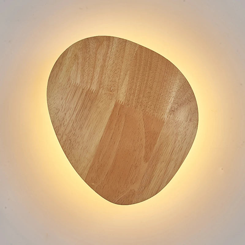 lampes murales modernes bois clair led minimalistes chambre cuisine salle manger