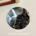 coasters multicolores assassin's creed personnages réalistes table hygiène bois écofriendly moderne domestique