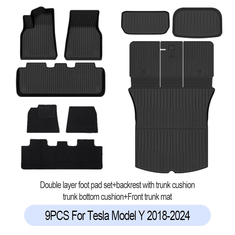 tapis sol voiture noir rayures horizontales surface rugueuse moderne clips antidérapant