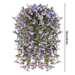 guirlande suspendue artificielle fleurs roses blanches violettes orange jaunes naturelles decoration jardin fete mariage