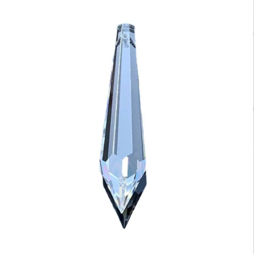 crystal icicle pendant transparent facettes moderne lustre 76mm 16mm pièces