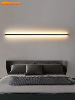 Lampes murales LED rectangulaires modernes noires blanches minimalistes 20 sources lumineuses