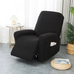 fauteuil relax housse élastique anti dérapante poche résistante taches moderne adhésif beige gris noir