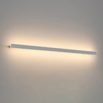 étagère murale lumineuse moderne éclairage blanc rectangulaire lisse fixée mur