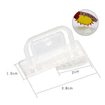 boîte rangement transparente moderne adhésif étiquette sundries sorting tag stockage armoire flexible gripper clip