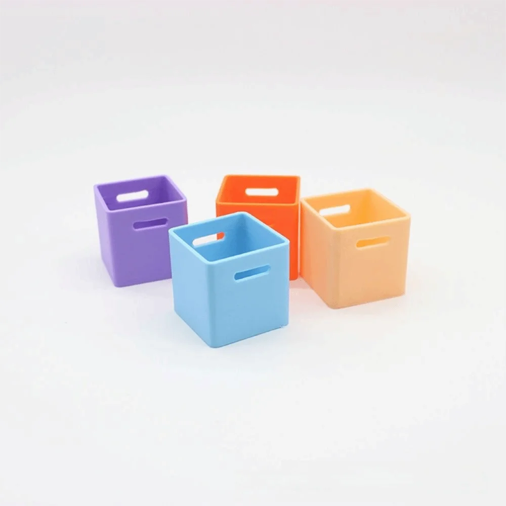 étagère modulaire blanche rangement miniature 12 compartiments boîtes stockage accessoire poupée 1/12 moderne minimaliste
