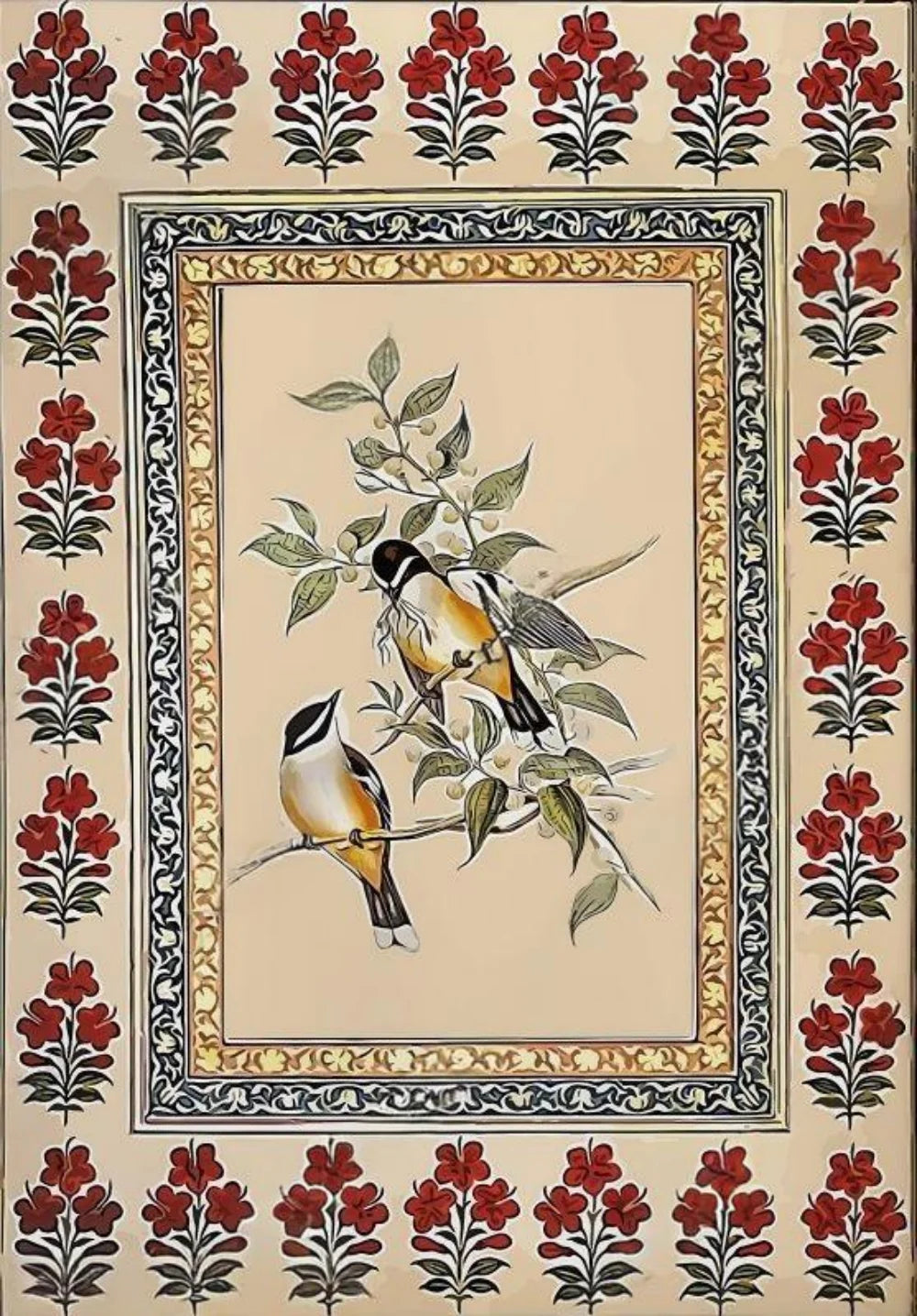 affiches imprimées oiseaux fleurs vintage classiques intérieur salon chambre 20x30cm 30x40cm 40x60cm 50x70cm