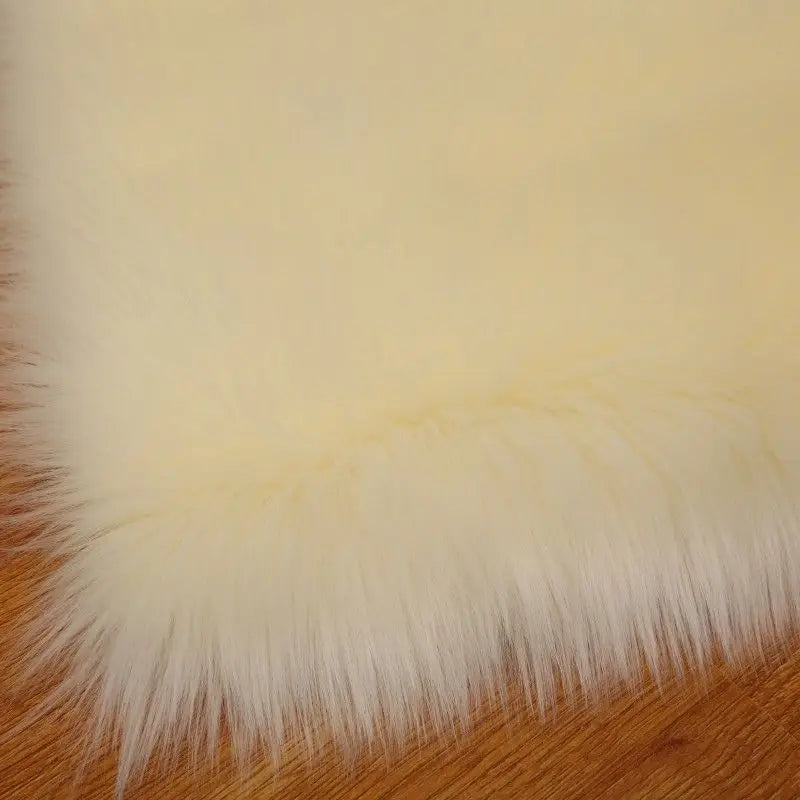 tabourets modernes élégants fourrure synthétique antidérapants or blanc rose pâle beige clair