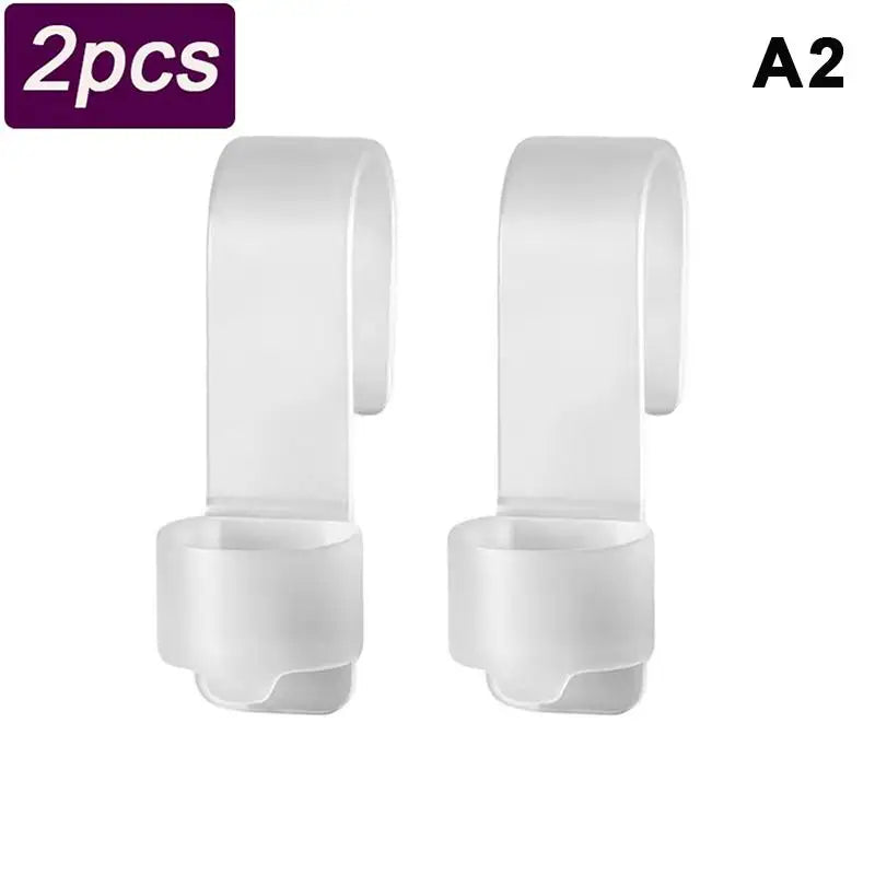 crochets ajustables blancs modernes salle bain cuisine rangement adhésifs serviettes brosses cheveux