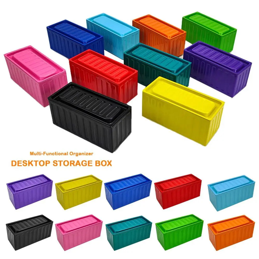 boîte rangement couleur noir rouge bleu foncé rose jaune vert foncé violet clair orange