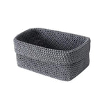 panier réutilisable moderne gris noir marron rangement chambre salon