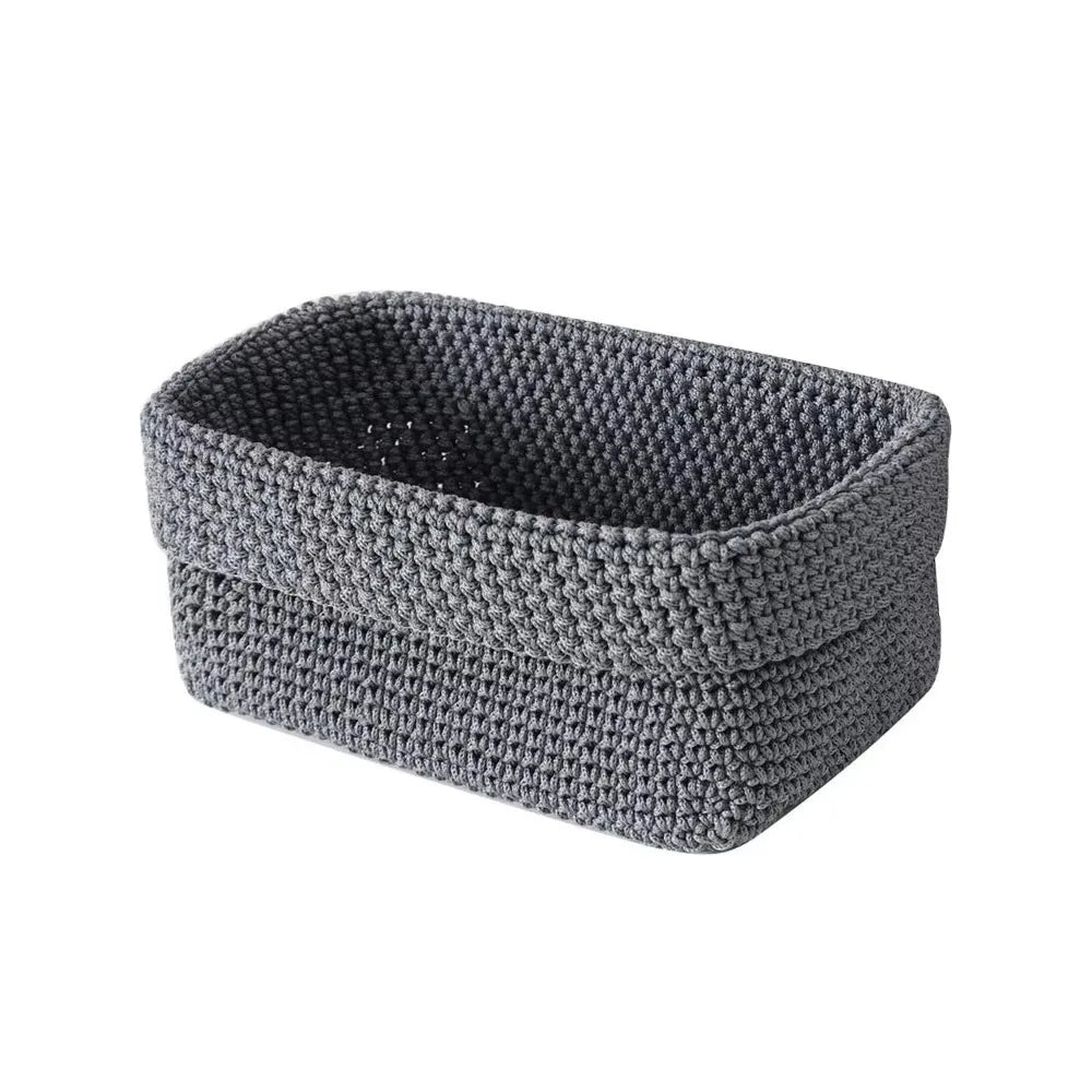 panier réutilisable moderne gris noir marron rangement chambre salon