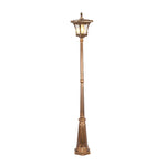 lampe rue extérieure rétro vintage éclairage public ip65 led noir or aluminium