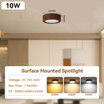lampe led encastrable bois grain moderne facile éclairage chambre couloir 10w 15w 25w