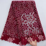 dentelle fine brodée violet rose noir vert traditionnelle élégante mariage fête