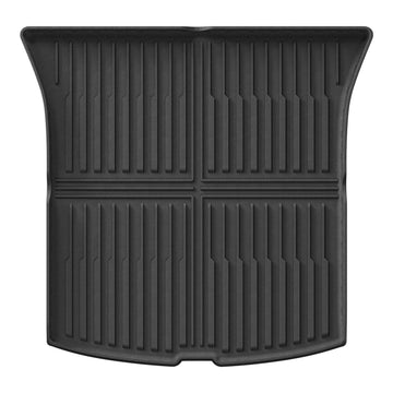 tapis sol tpe noir rayures horizontales clips modernes tesla 2025