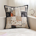 housse coussin moderne nordique motif papillons blanc noir polyester 45x45cm decoration salon