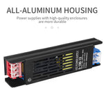 alimentation led transformateur 12v 24v 60w 100w 200w 300w 400w 500w noir