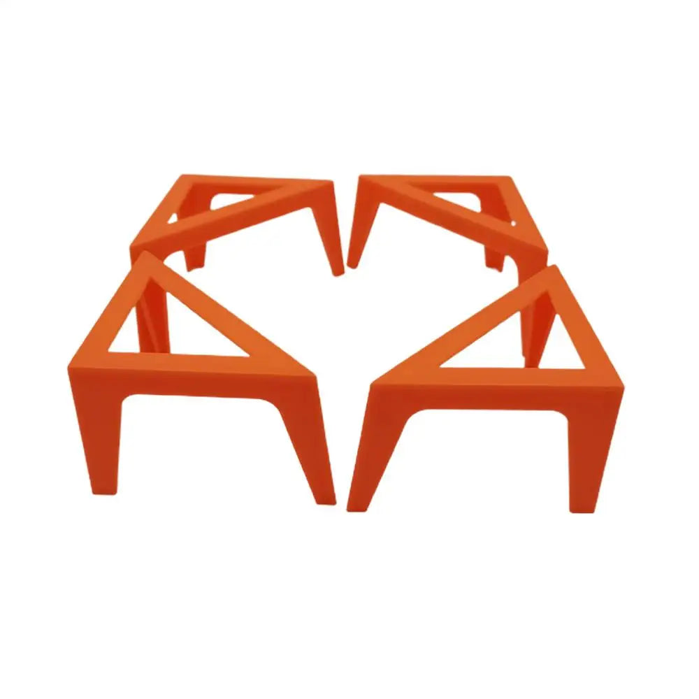 supports peinture acrylique orange modernes pièces triangulaires non transparents