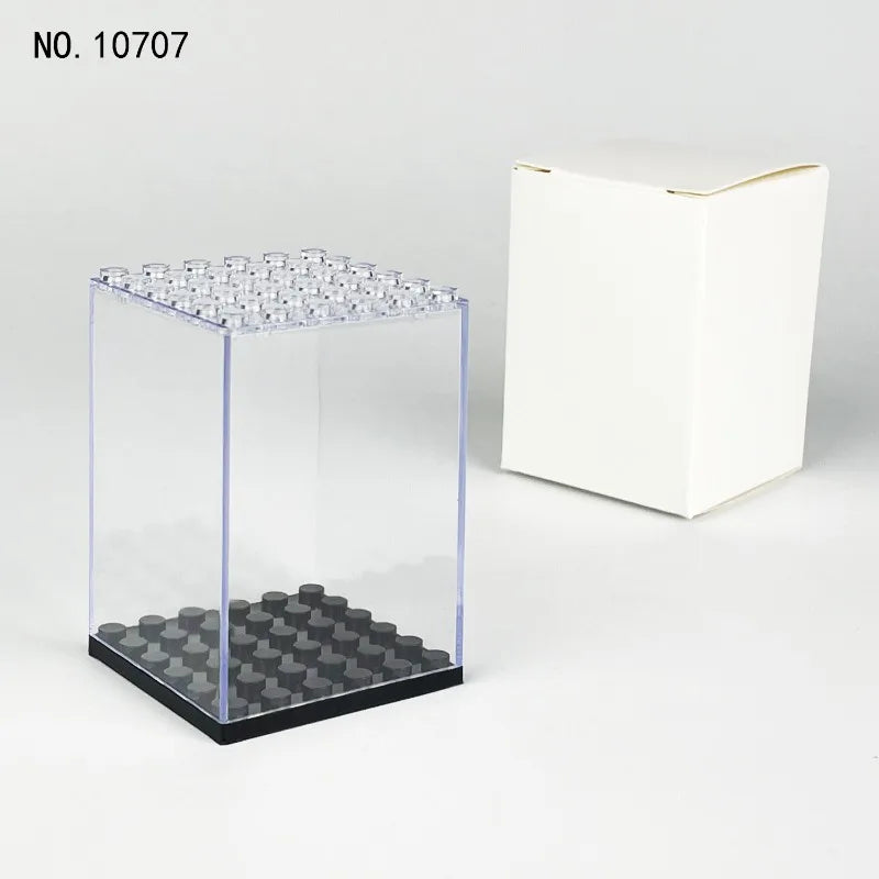 présentoir transparent acrylique boîte rangement figurines lego moderne minimaliste pâques fêtes mariage fiançailles