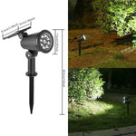 projecteur solaire led ip65 moderne noir autoinstallation exterieur deco jardin vacances lumière solaire