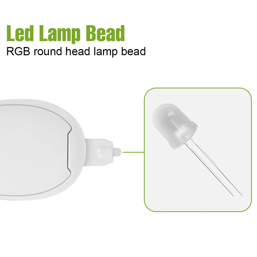 lampe toilette détecteur mouvement blanc moderne adhésif led rgb modes
