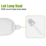 lampe toilette détecteur mouvement blanc moderne adhésif led rgb modes